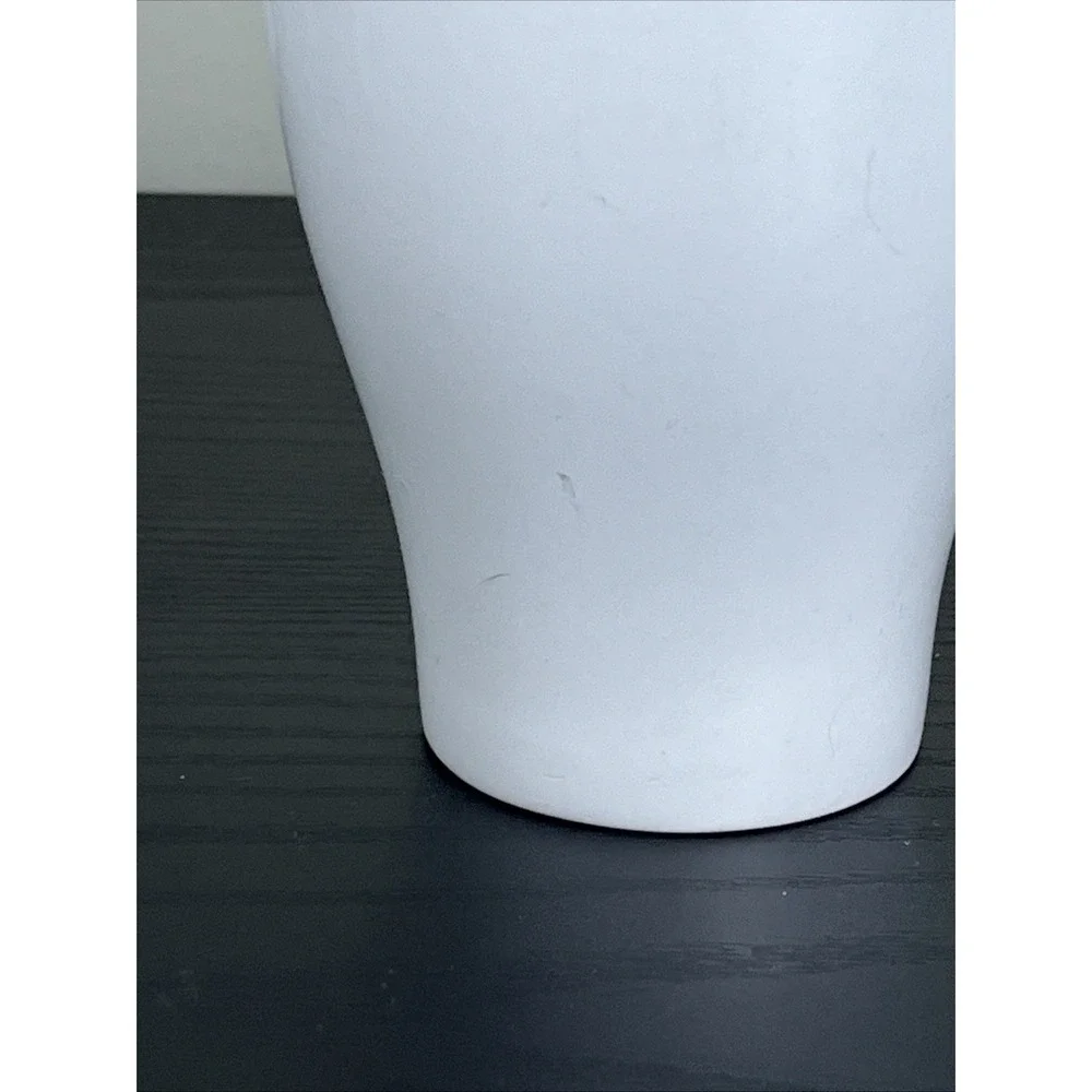 Set of 2 IKEA White Ceramic Stackable Coffee Tea Cups Mugs‎